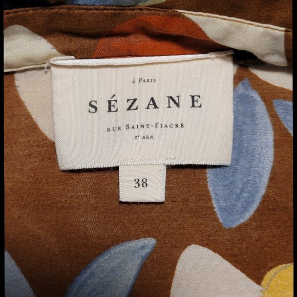 Sezane Pierro Shirt in "Vahine" Flower Print - Picture 7 of 10